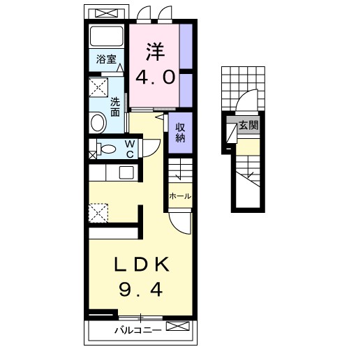 セント・クロノス 203号室 間取り