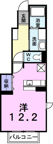 カーサ・アルカンシエルＢ 101号室 間取り