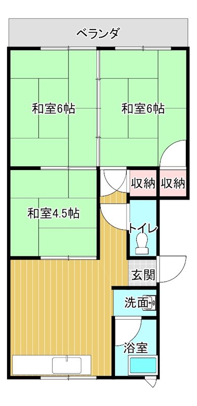 コーポ近見 216号室 間取り