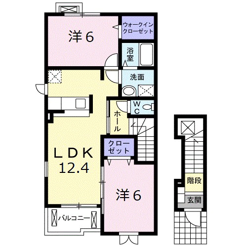 ガーデンハウス・メイ 201号室 間取り