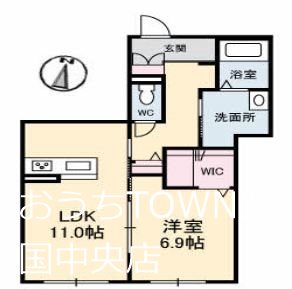 プレミアス 206号室 間取り