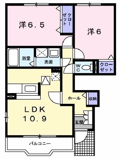 セイラン 101号室 間取り