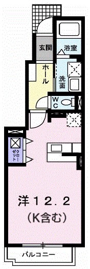 ノヴェール新幸Ⅱ 103号室 間取り