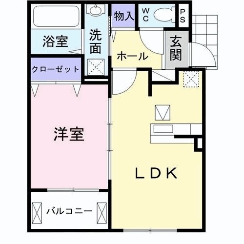 フォレストビュー　Ⅱ 202号室 間取り