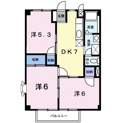 グリーンアビタシオン 105号室 間取り