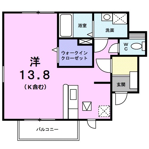 グランデＫ．Ｂ 101号室 間取り