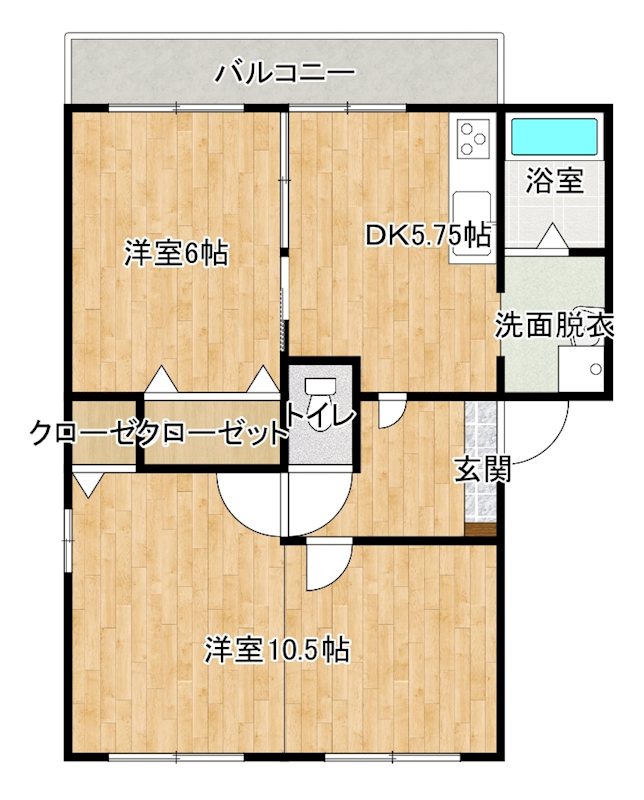 メゾン・クレスト 間取り図