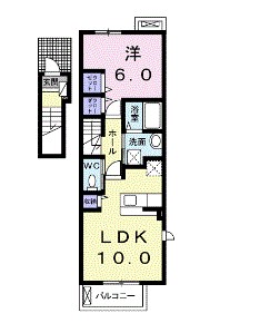 カーサ・フェリーチェＴＫ１ 201号室 間取り
