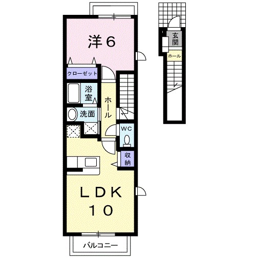 イリーデ・カーサ 201号室 間取り