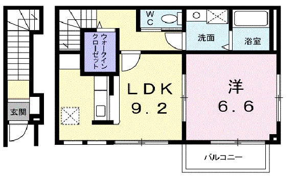 アルカンシェル庄内Ⅰ 203号室 間取り