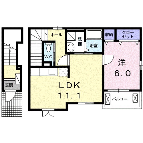 リヴェールⅣ 203号室 間取り