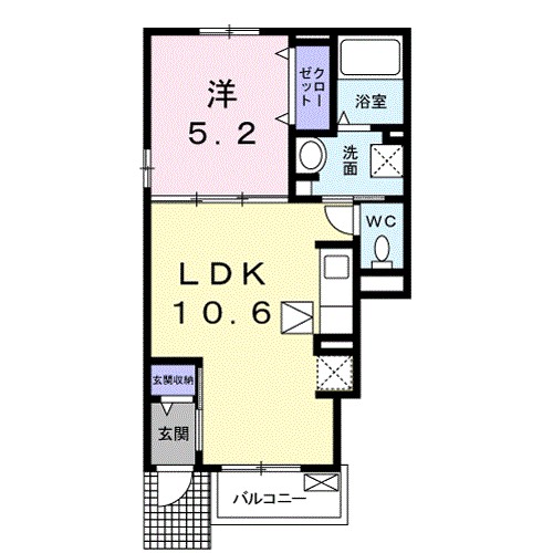 サニーミニヨンハウスⅢ 101号室 間取り