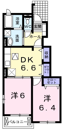 ブライト・アンジュ 102号室 間取り
