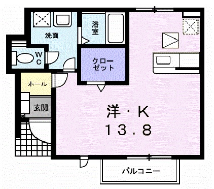 ブリアント・ベル 103号室 間取り