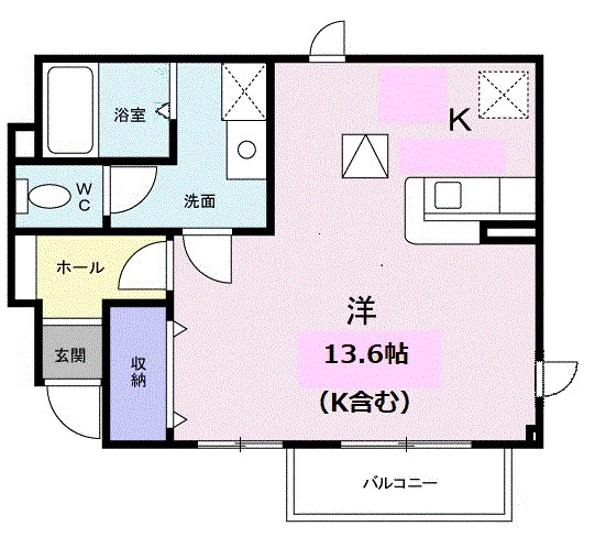アルカンシェル庄内Ⅰ 103号室 間取り