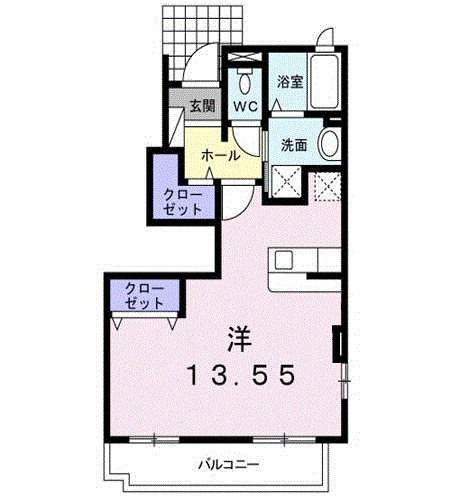 サンリットヴィラⅤ　Ａ 101号室 間取り