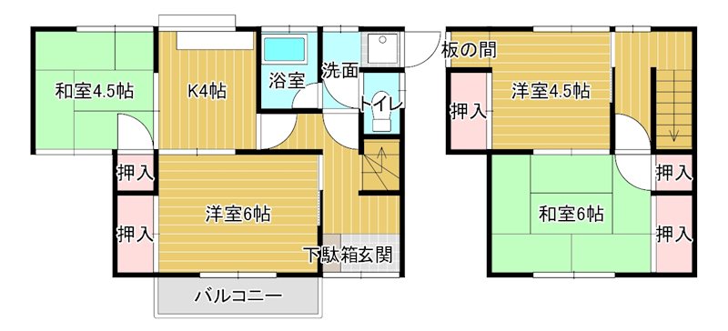 日野EH貸家 間取り