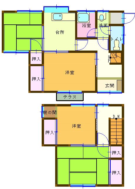 日野EH貸家 間取り