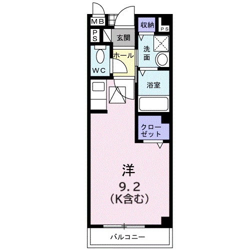 グラス　リバー 103号室 間取り