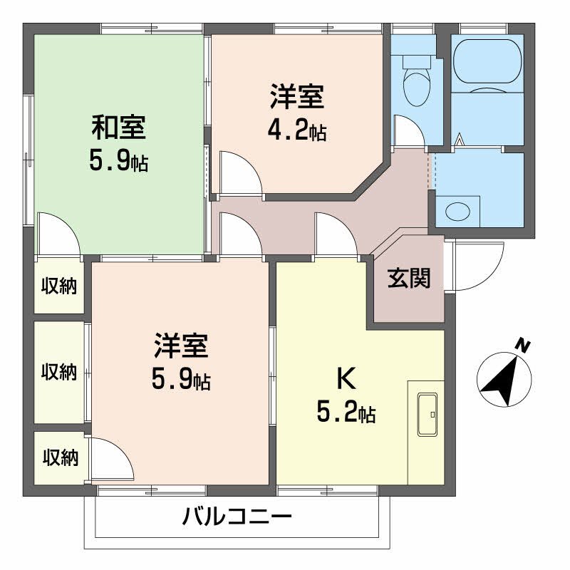 コーポラスやましたⅠ 103号室 間取り