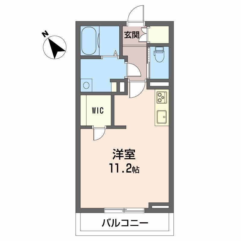 シャーメゾンソルテ A205号室 間取り