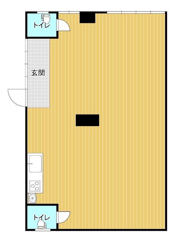 みかわビル 南側テナント号室 間取り