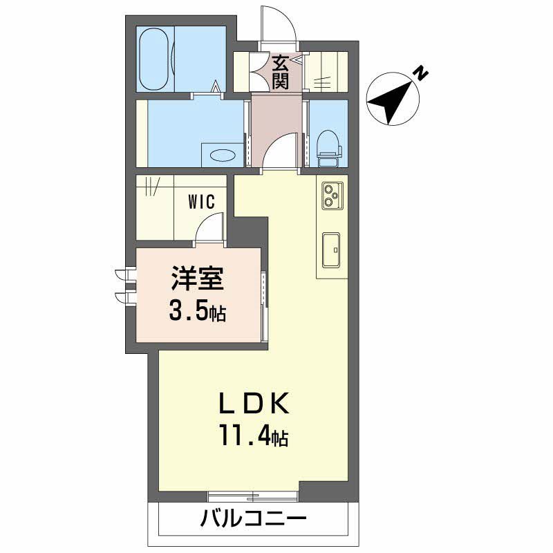 シャーメゾンエステティカ 103号室 間取り