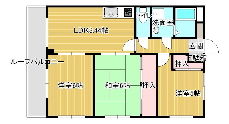フォートレスハイツ白石 間取り