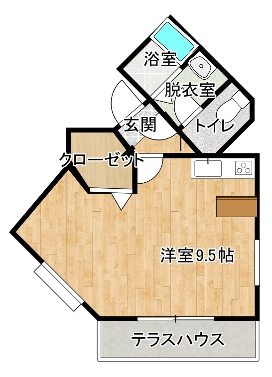 グランシルバー 302号室 間取り