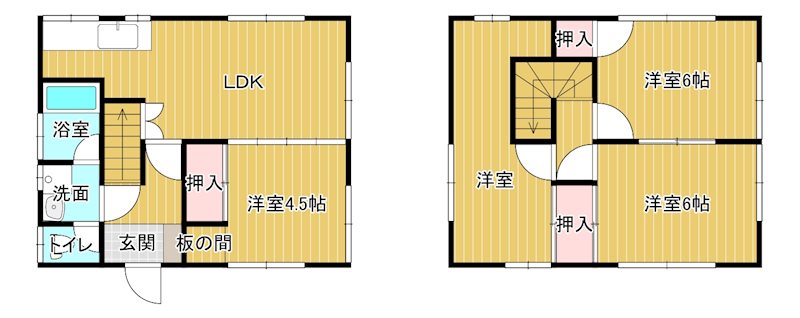 中野ホーム枝松5丁目5-14借家 間取り