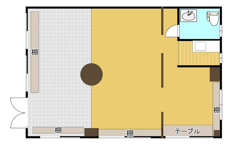グランドハイム本町 1F　テナント号室 間取り