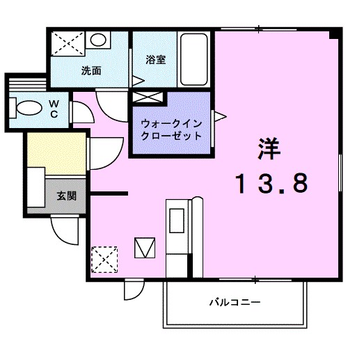 グランデＫ．Ａ 103号室 間取り