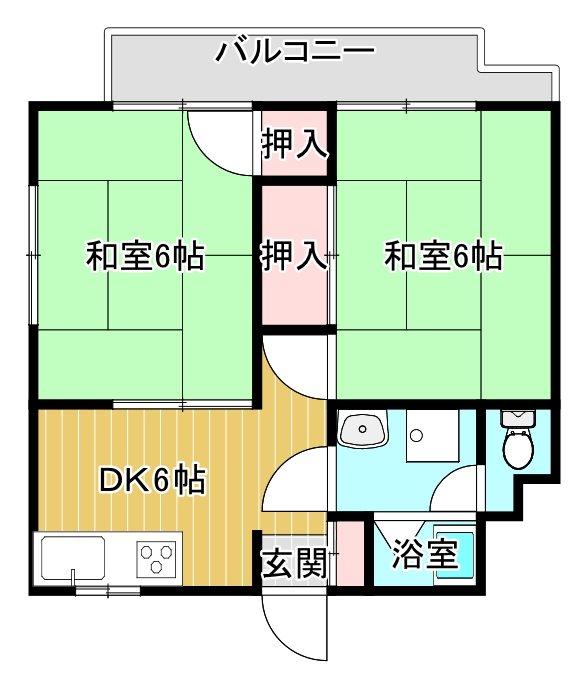 ファミーユシノハラ 201号室 間取り