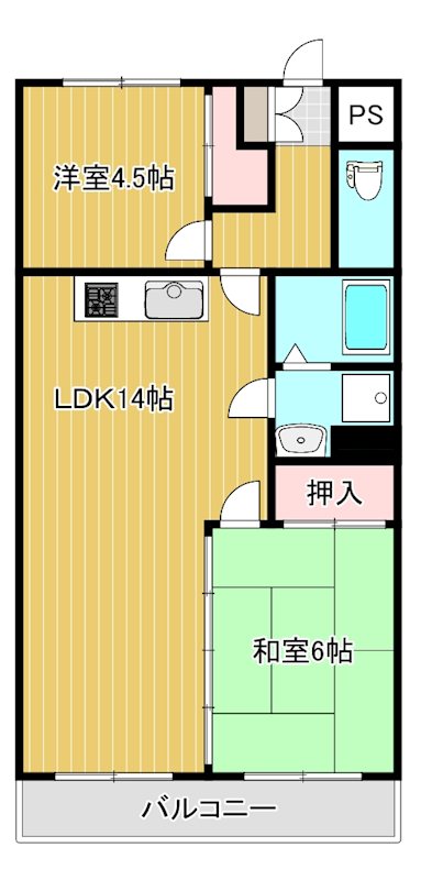 グランドパレス東雲 125号室 間取り