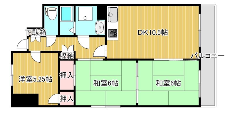 グランドパレス東雲 131号室 間取り