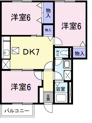 ベルク　２１ 103号室 間取り