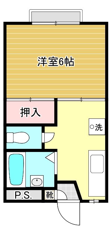 プランドール山岡 102号室 間取り