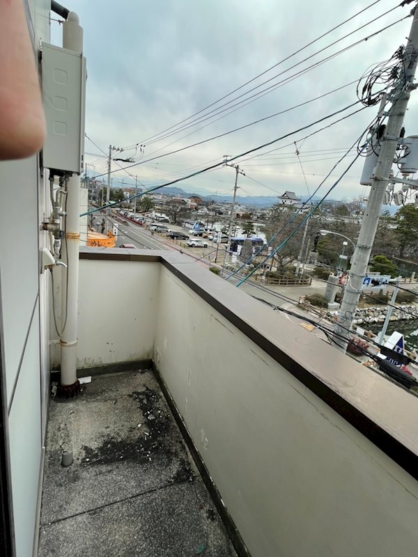 美須賀ハイツ ベランダ