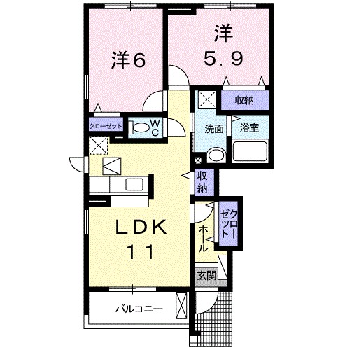 ピ－スフル　ライフ 101号室 間取り
