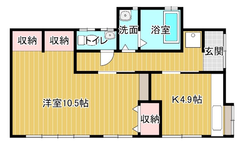 坂井町3丁目貸家 間取り