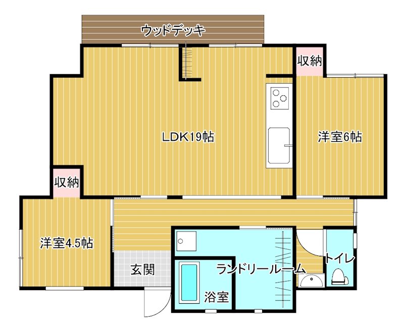桜木町4-15貸家 間取り