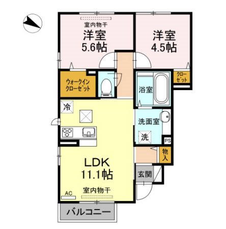 Casa superior 101号室 間取り