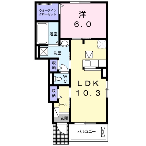 駿 106号室 間取り