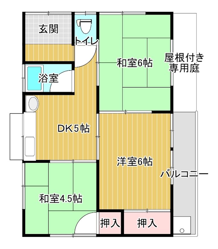 白石ＳＫ貸家(西石井2丁目) 間取り