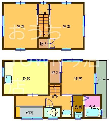 岡田貸家 11号室 間取り