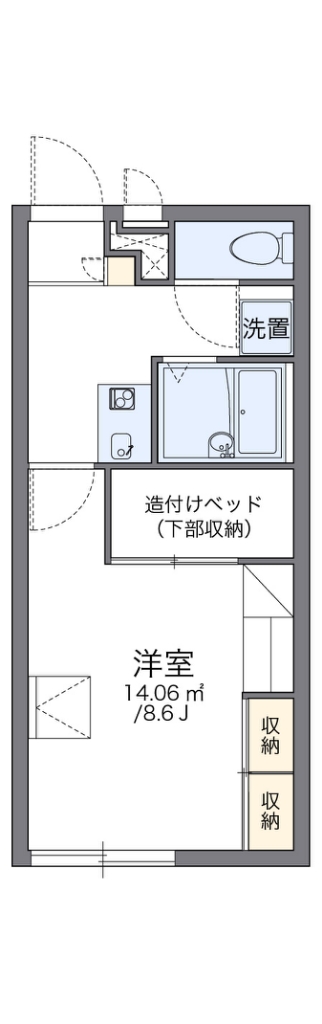 レオパレスとよしま 205号室 間取り