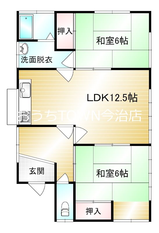 八町東5丁目貸家 間取り