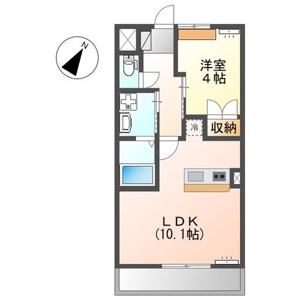 アルファー 205号室 間取り