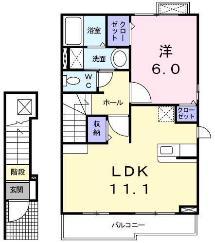 アルバカーサ桜木 203号室 間取り