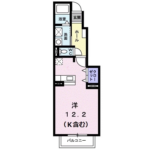 ラウルスＫ 103号室 間取り